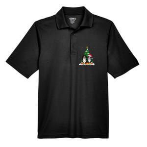 Bernese Mountain Dog Christmas Tree Lights Santa Reindeer Pj Men's Origin Performance Pique Polo