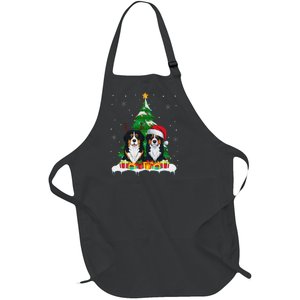 Bernese Mountain Dog Christmas Tree Lights Santa Reindeer Pj Full-Length Apron With Pockets