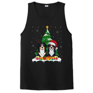 Bernese Mountain Dog Christmas Tree Lights Santa Reindeer Pj PosiCharge Competitor Tank