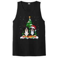 Bernese Mountain Dog Christmas Tree Lights Santa Reindeer Pj PosiCharge Competitor Tank