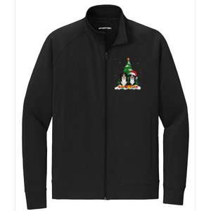 Bernese Mountain Dog Christmas Tree Lights Santa Reindeer Pj Stretch Full-Zip Cadet Jacket