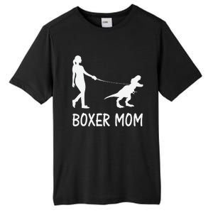 Boxer Mom Dog Boxer Mama Dinosaur Women MotherS Day Tall Fusion ChromaSoft Performance T-Shirt