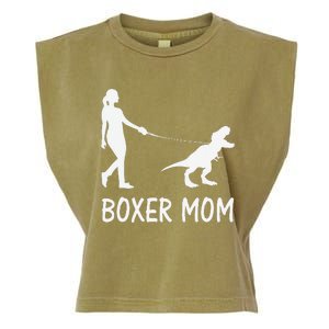 Boxer Mom Dog Boxer Mama Dinosaur Women MotherS Day Garment-Dyed Women's Muscle Tee