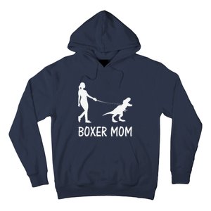 Boxer Mom Dog Boxer Mama Dinosaur Women MotherS Day Hoodie