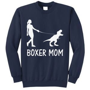 Boxer Mom Dog Boxer Mama Dinosaur Women MotherS Day Sweatshirt