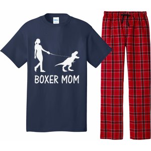 Boxer Mom Dog Boxer Mama Dinosaur Women MotherS Day Pajama Set