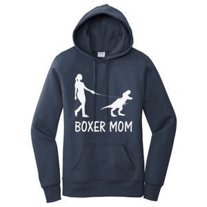 Boxer Mom Dog Boxer Mama Dinosaur Women MotherS Day Women's Pullover Hoodie