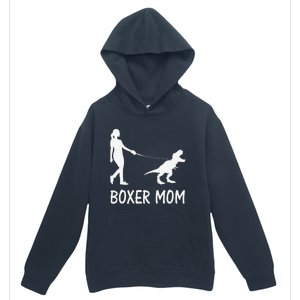 Boxer Mom Dog Boxer Mama Dinosaur Women MotherS Day Urban Pullover Hoodie