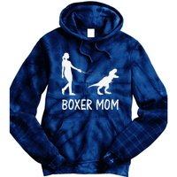 Boxer Mom Dog Boxer Mama Dinosaur Women MotherS Day Tie Dye Hoodie