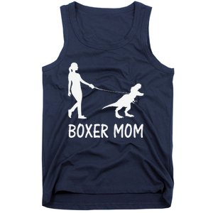 Boxer Mom Dog Boxer Mama Dinosaur Women MotherS Day Tank Top