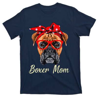 Boxer Mom Dogs Mothers Day Dog Lovers Gifts T-Shirt