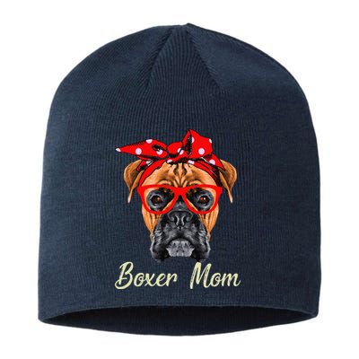 Boxer Mom Dogs Mothers Day Dog Lovers Gifts Sustainable Beanie