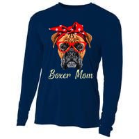 Boxer Mom Dogs Mothers Day Dog Lovers Gifts Cooling Performance Long Sleeve Crew