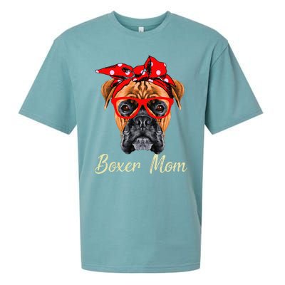 Boxer Mom Dogs Mothers Day Dog Lovers Gifts Sueded Cloud Jersey T-Shirt