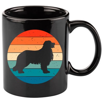 Bernese Mountain Dog Retro Vintage 11oz C Handle Ceramic Mug