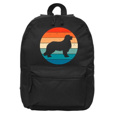 Bernese Mountain Dog Retro Vintage 16 in Basic Backpack