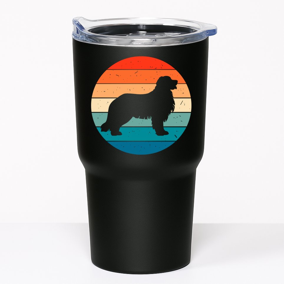 Bernese Mountain Dog Retro Vintage Tumbler