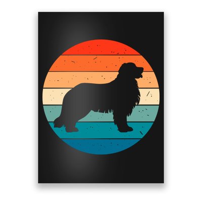 Bernese Mountain Dog Retro Vintage Poster