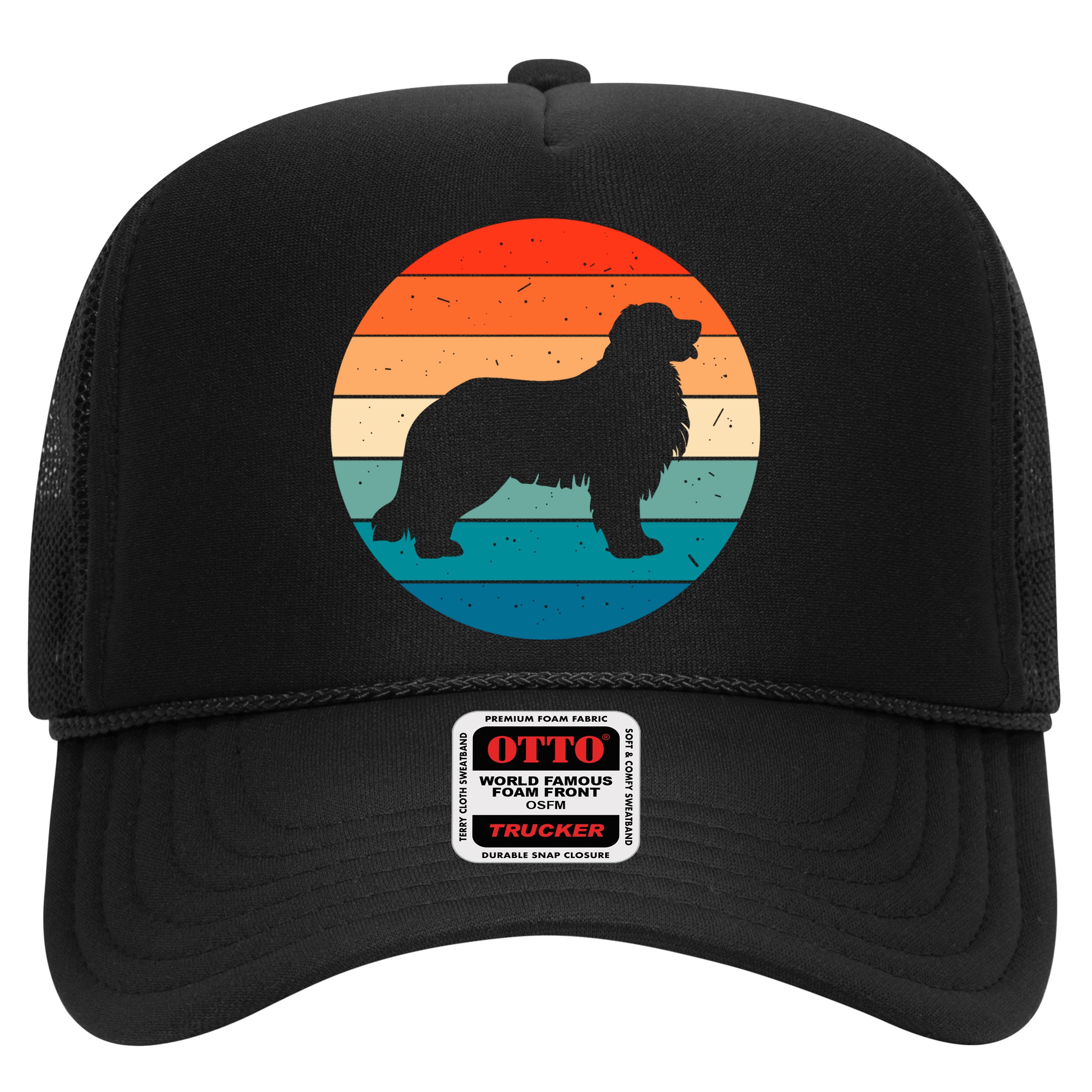 Bernese Mountain Dog Retro Vintage Hat
