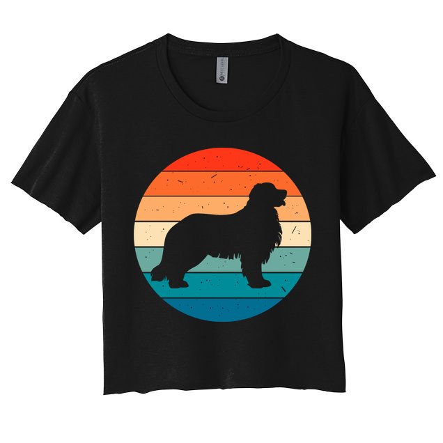 Bernese Mountain Dog Retro Vintage Crop Top