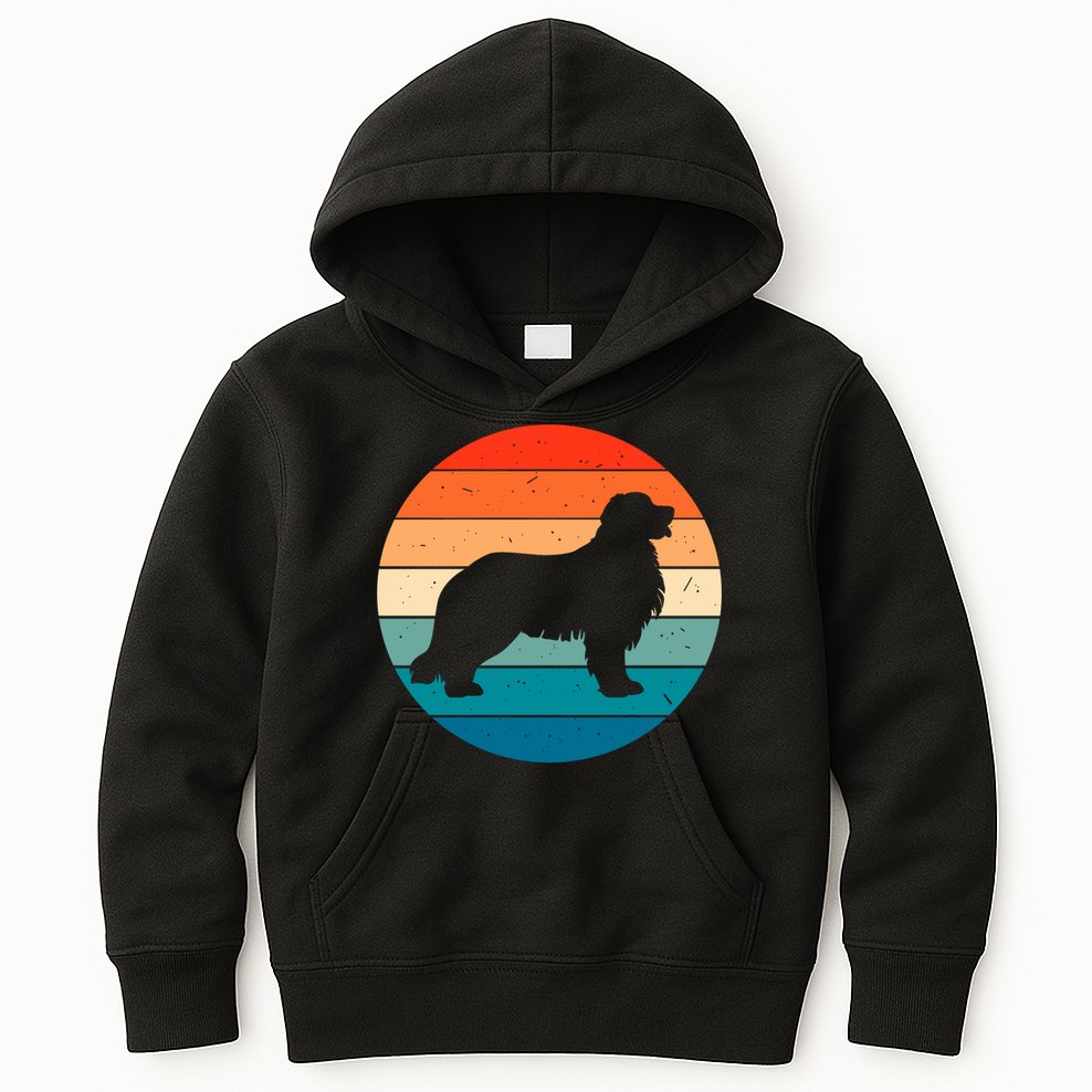 Bernese Mountain Dog Retro Vintage Kids Hoodie