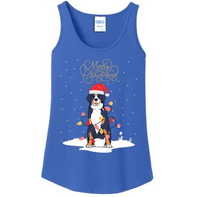 Bernese Mountain Dog Merry Christmas Berner Xmas Christmas Ladies Essential Tank