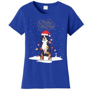 Bernese Mountain Dog Merry Christmas Berner Xmas Christmas Women's T-Shirt