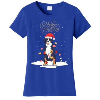 Bernese Mountain Dog Merry Christmas Berner Xmas Christmas Women's T-Shirt