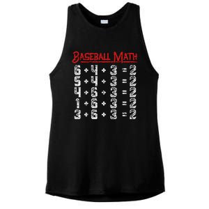 Baseball Math Double Play Kids Ladies PosiCharge Tri-Blend Wicking Tank