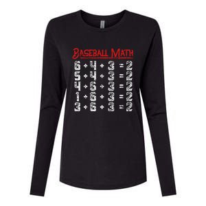 Baseball Math Double Play Kids Womens Cotton Relaxed Long Sleeve T-Shirt