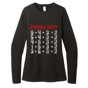 Baseball Math Double Play Kids Womens CVC Long Sleeve Shirt