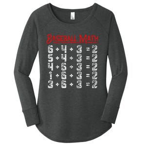 Baseball Math Double Play Kids Women's Perfect Tri Tunic Long Sleeve Shirt