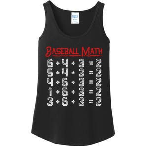 Baseball Math Double Play Kids Ladies Essential Tank