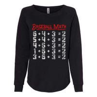 Baseball Math Double Play Kids Womens California Wash Sweatshirt