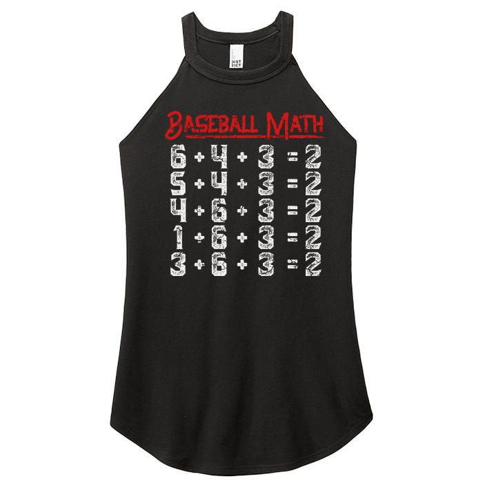 Baseball Math Double Play Kids Women's Perfect Tri Rocker Tank