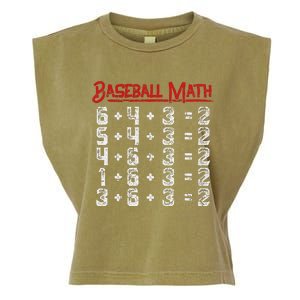 Baseball Math Double Play Kids Garment-Dyed Women's Muscle Tee