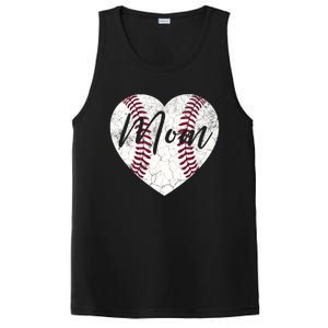 Baseball Mother's Day Gift Mommy Mom Mama Wife Gift PosiCharge Competitor Tank