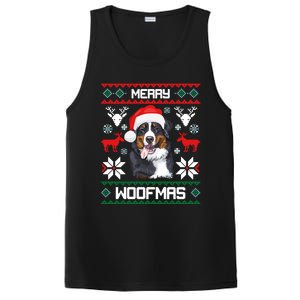 Bernese Mountain Dog Gift For Merry Christmas Woofmas Berner Gift PosiCharge Competitor Tank