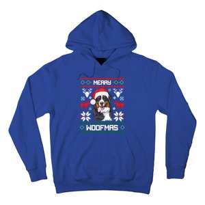 Bernese Mountain Dog Gift For Merry Christmas Woofmas Berner Gift Hoodie