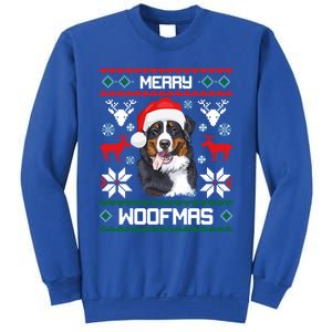 Bernese Mountain Dog Gift For Merry Christmas Woofmas Berner Gift Sweatshirt