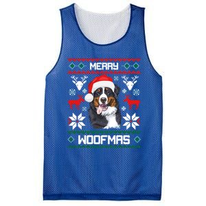 Bernese Mountain Dog Gift For Merry Christmas Woofmas Berner Gift Mesh Reversible Basketball Jersey Tank