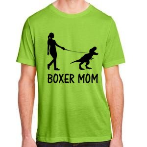 Boxer Mom Dog Boxer Mama Dinosaur Women Mothers Day Adult ChromaSoft Performance T-Shirt