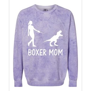 Boxer Mom Dog Boxer Mama Dinosaur Women Mothers Day Colorblast Crewneck Sweatshirt