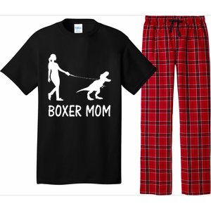 Boxer Mom Dog Boxer Mama Dinosaur Women Mothers Day Pajama Set