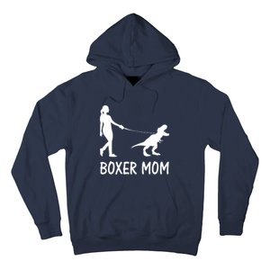 Boxer Mom Dog Boxer Mama Dinosaur Women Mothers Day Hoodie