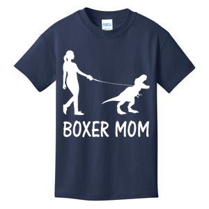 Boxer Mom Dog Boxer Mama Dinosaur Women Mothers Day Kids T-Shirt