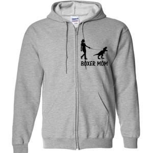 Boxer Mom Dog Boxer Mama Dinosaur Women Mothers Day Full Zip Hoodie