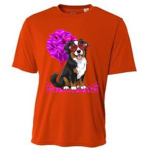 Bernese Mountain Dog Mom Valentine’S Day Pet Lover Design Cute Gift Cooling Performance Crew T-Shirt