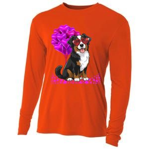 Bernese Mountain Dog Mom Valentine’S Day Pet Lover Design Cute Gift Cooling Performance Long Sleeve Crew