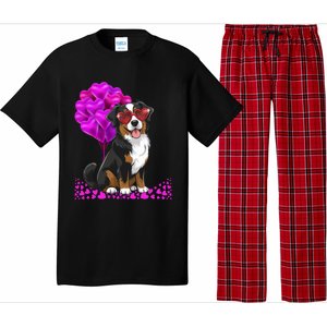 Bernese Mountain Dog Mom Valentine’S Day Pet Lover Design Cute Gift Pajama Set